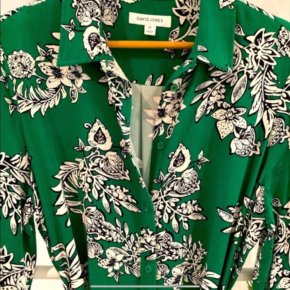 DAVID JONES | Green Shirt Dress - Picture 4 of 13